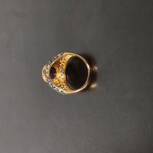 Technibond™ Cubic Zirconia  w/Lab Created Opal Triplet Ring - Picture 11 of 12